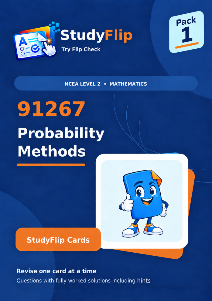 91267 Probability Methods - NCEA 2