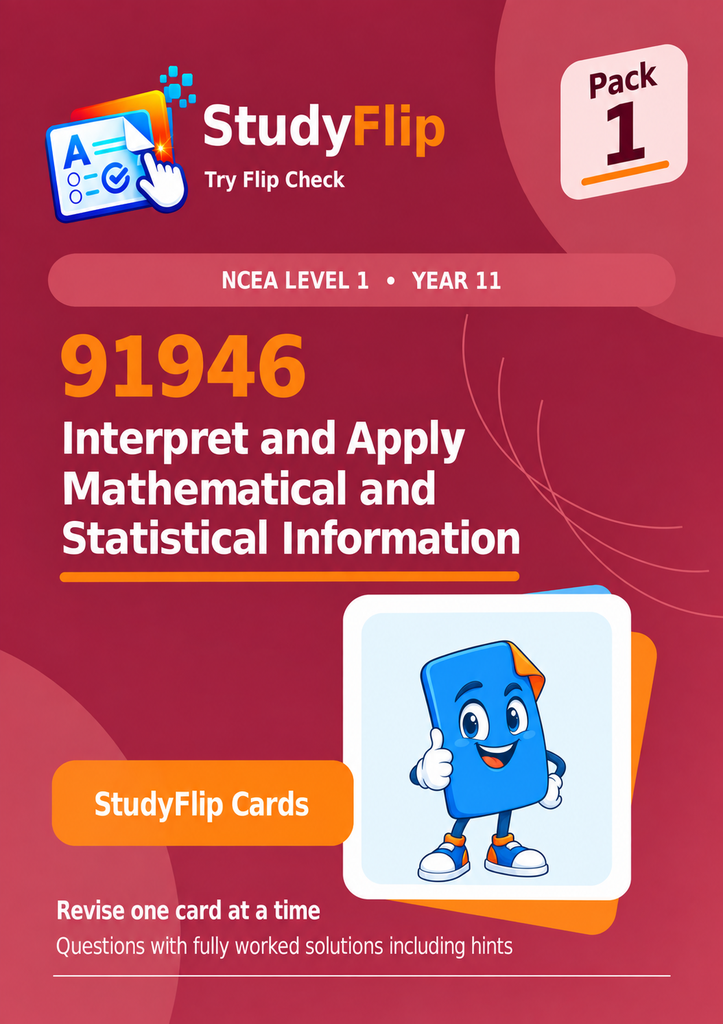 91946 Apply Mathematical and Statistical Information